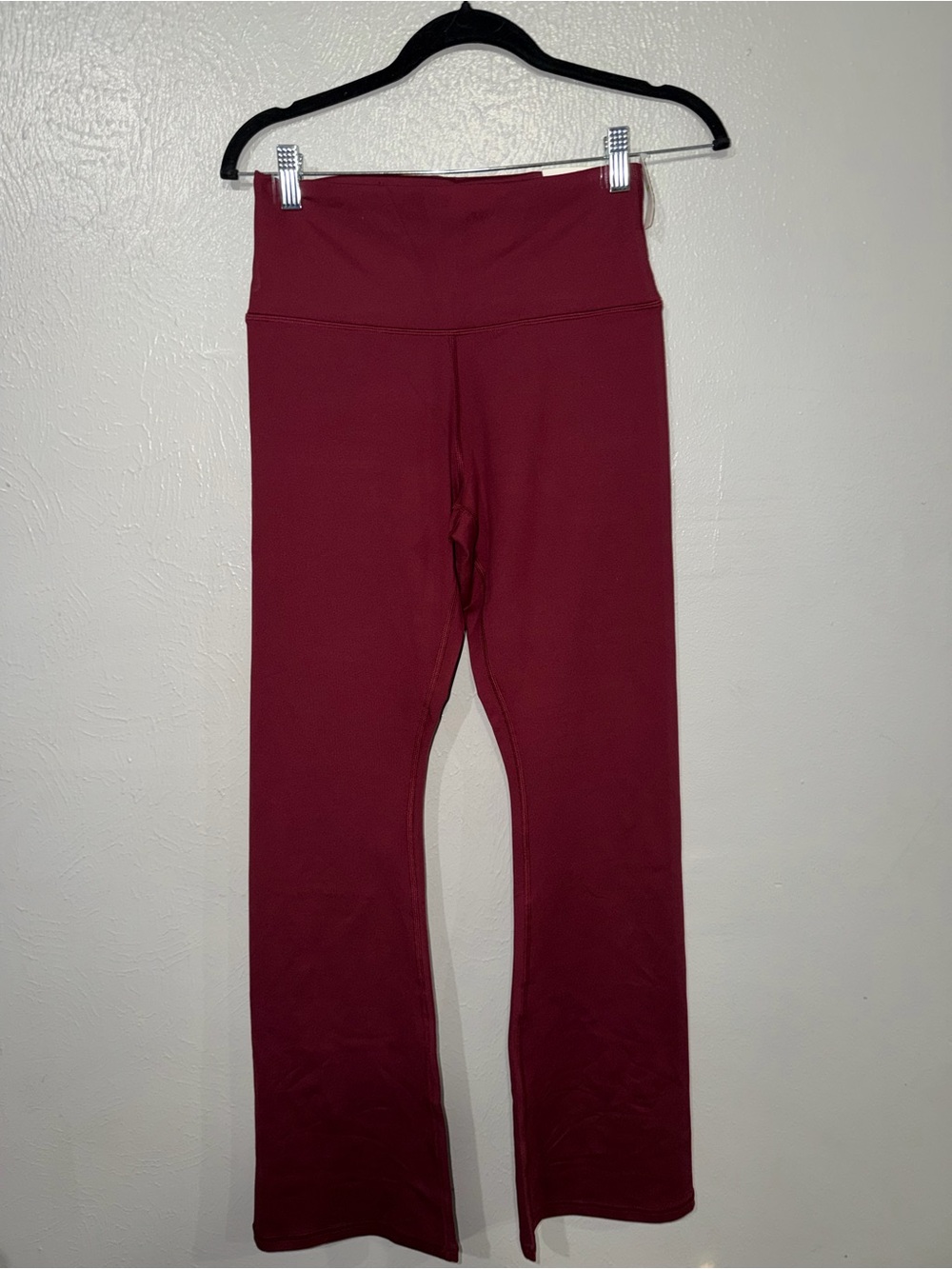 Aerie High-Waist Maroon Flare Leggings